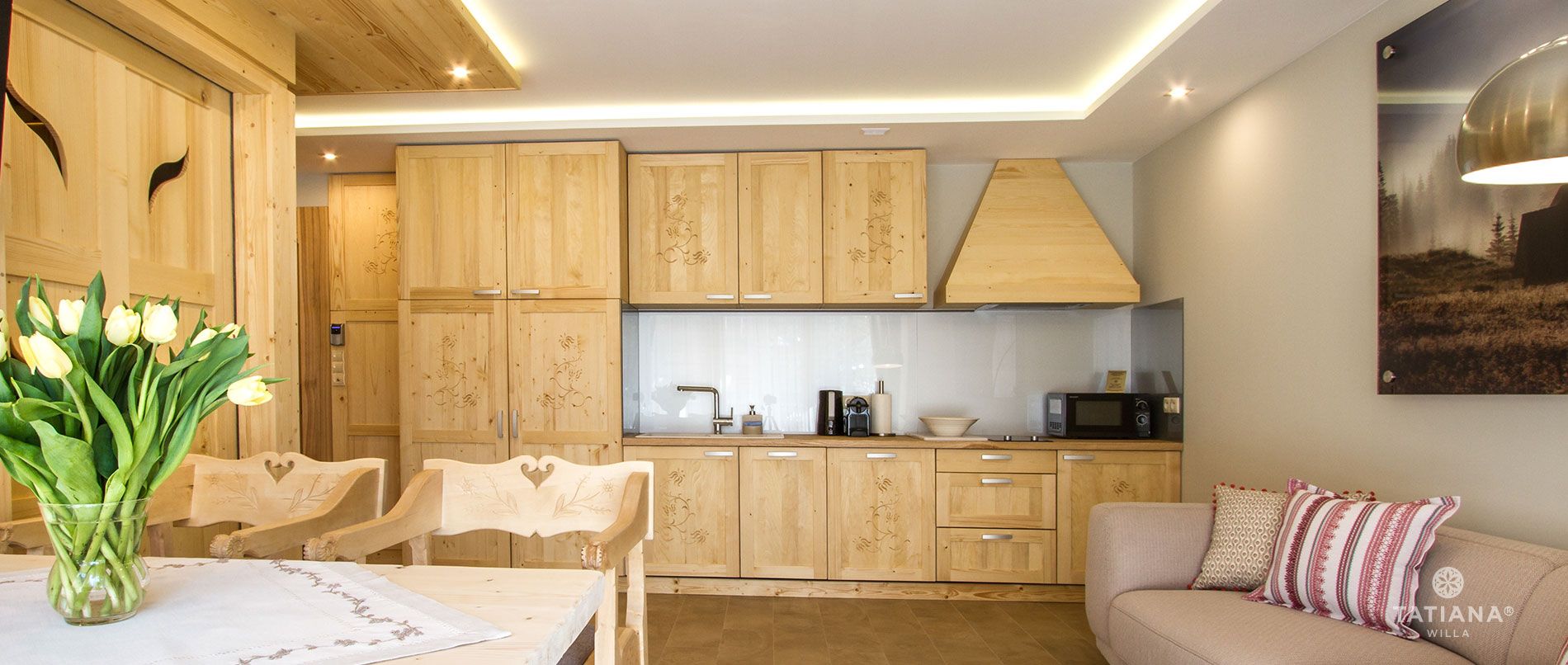 Apartament Sosnowy- aneks kuchenny